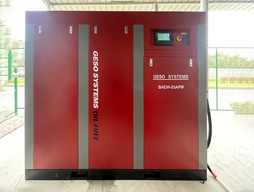 無油水(shuǐ)潤滑壓縮機(jī) 55KW 空壓機(jī) 在四川 食品行業(yè) 應用（BAEW-55PM）